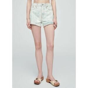 RE/DONE 70s High Rise Short – Sunbleach Vintage-Fade Denim Size 26 NWT